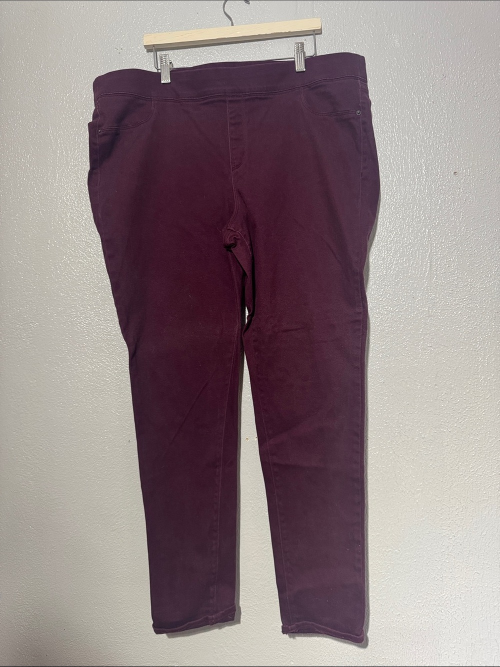 Old Navy Rockstar Mid Rise Skinny Jeans 18 Plum Purple Whimsigoth